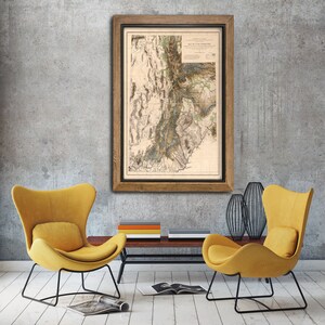 Rare Map of Utah 1878, Old Utah Map, Restoration Hardware Style, Old Map of Utah, Vintage Map of Utah, Antique Home Decor