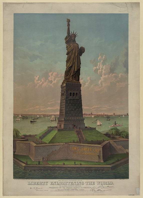 Statue of Liberty, Liberty Enlightening the World 1884, Vintage