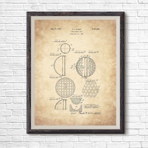 Ping Pong Ball Patent Poster, table tennis, table tennis poster, blueprint poster, ping pong poster, table tennis print
