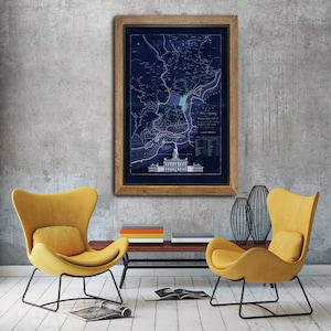 Philadelphia, old maps, philadelphia gift, vintage philadelphia, philadelphia print, vintage map, vintage decor, philadelphia poster