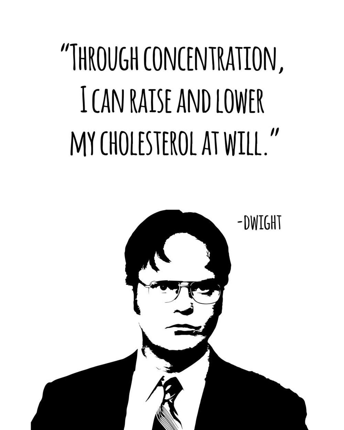 Dwight Schrute Quotes Life Art Print From the Office TV Show - Etsy