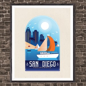 San Diego Beach Towns Print