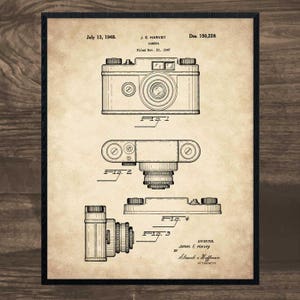Vintage Camera, Camera Art, Vintage Camera Art, Camera Patent Print, Camera Decor, Camera Print, Camera, Camera Art, Photographer Gift