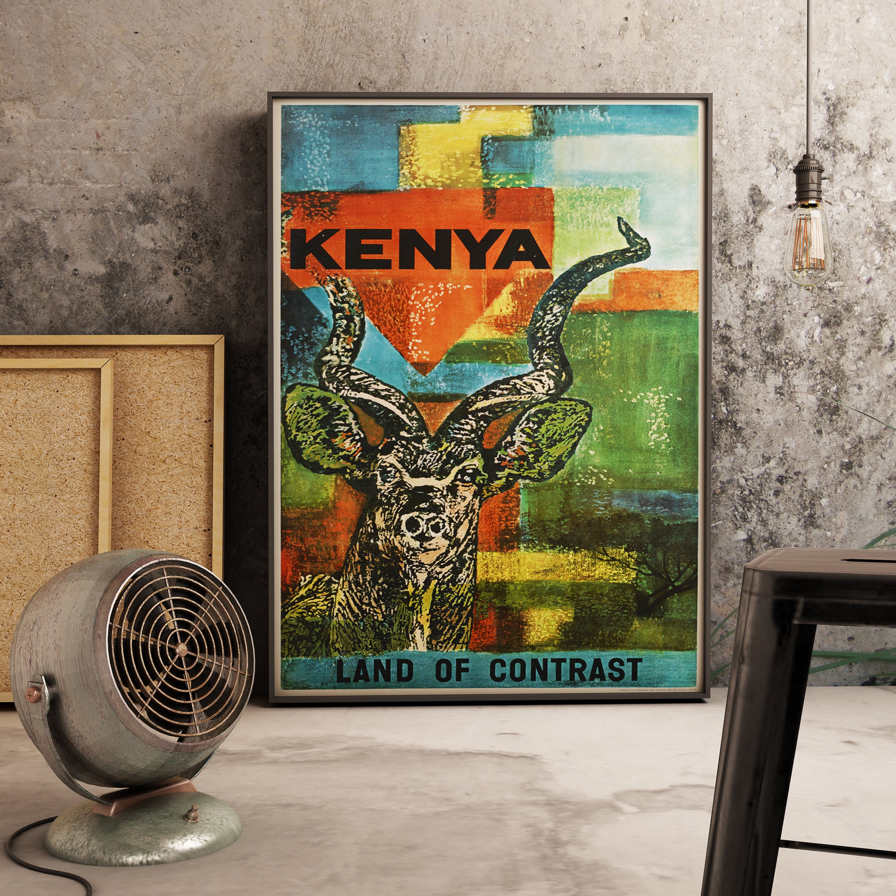Kenya Poster Kenya Travel Poster Africa Travel Art Etsy