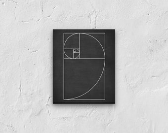 Mathematics Poster Set of 4 Mathematics Posters Fibonacci Gold Spiral Pythagoras Theory Euler's Formula Archimedean Spiral Math Wall Art WB210 18 x 24 Parchment