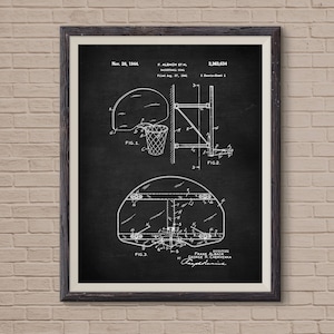 Basketball Wall Art, Patent Print, Basketball Patent Print, Basketball Poster, Basketball Art, NBABasketball, Boys Room Decor, Sports Decor