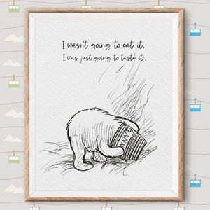 Kinderzimmer Dekor Classic Winnie The Pooh, Pooh druckbare Zitat Ferkel| Klassische Kinder, Kinder, Baby Kinderzimmer Drucke