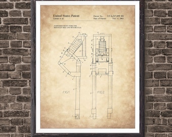 Mountain Bike Suspension Art Print, bike decor, Biker Gift, mountain bike, mountain bike art, mountain bike poster, bike wall art