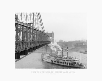 Vintage foto, Cincinnati Ohio, Old Ohio, antieke foto, Cincinnati, Cincinnati poster, oude foto, Ohio poster, Ohio print, 16 x 20