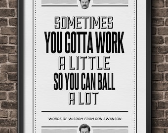 Parks and Rec Poster Quote - Etsy