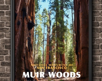 Muir Woods National Park Poster Giclée Gallery Print