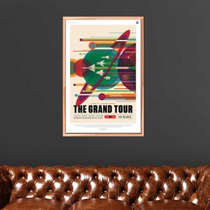 The Grand Tour NASA Space Travel - A Voyage of a Lifetime - CARTEL de viaje de turismo espacial de la NASA - Impresión Giclée sin enmarcar (24" x 36")