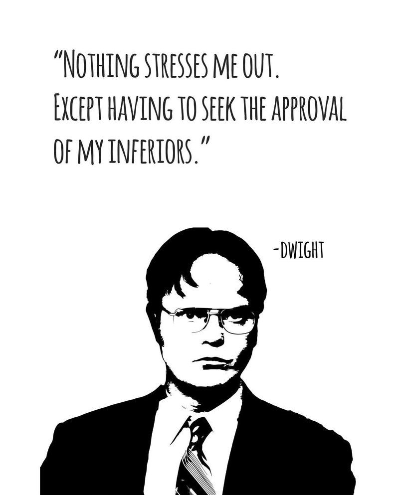 The Office TV Show Dwight Schrute Quote Print Home Decor Etsy