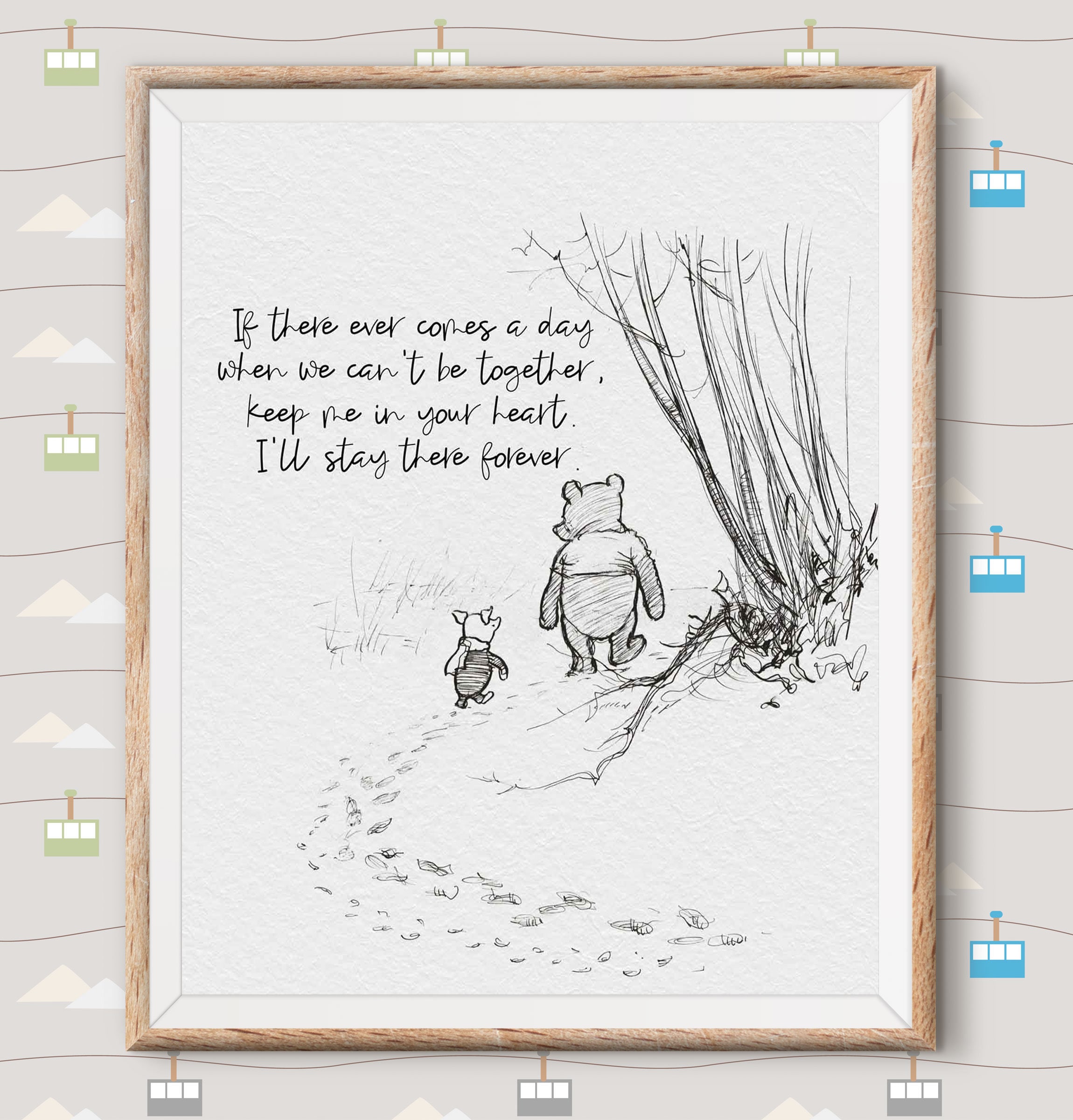 Winnie The Pooh Quotes Pooh Bear Classic Vintage Style Poster | Etsy