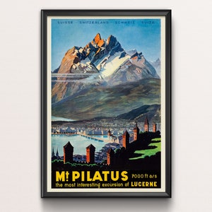 Swiss Travel Gift Switzerland Travel Poster - Switzerland Print, Swiss Poster - Europe Travel Art - Switzerland Poster