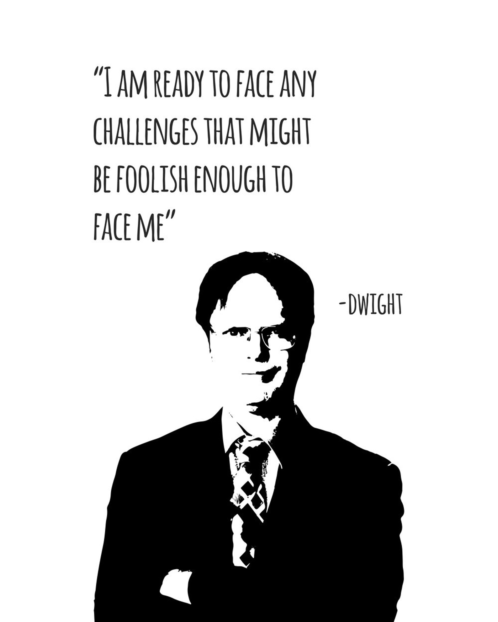 The Office Poster Dwight Quote Poster the Office TV Show - Etsy