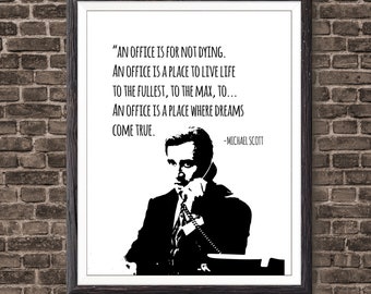 Michael Scott Quote The Office TV Show Print, The Office TV Show, TV Quote Print, Quote Print, Michael Scott Print, Office Decor