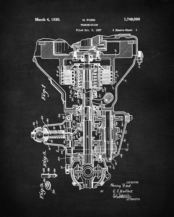 Patent Print Wandkunst Motor Patent Auto Poster Ford Etsy