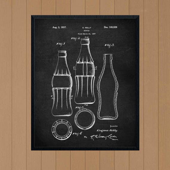 Coca Cola Bottle Coke Bottle Coca Cola Kitchen Art Print Etsy