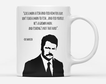 Ron Swanson Parks and Rec Funny Coffee Mug, the office mug, office gifts, unique coffee mugs, gift mug