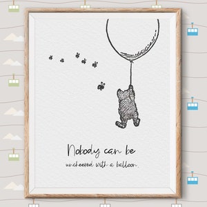 Classic Winnie The Pooh Nursery Decor, Pooh Printable Quote Piglet| Classic Children, Kids, Baby Nursery Prints