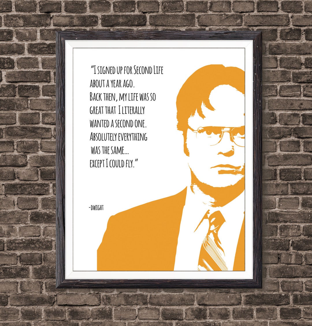 Dwight Schrute Life Quote Art Print for Home Decor Holiday - Etsy