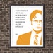 Dwight Schrute Life Quote Art Print for Home Decor Holiday - Etsy