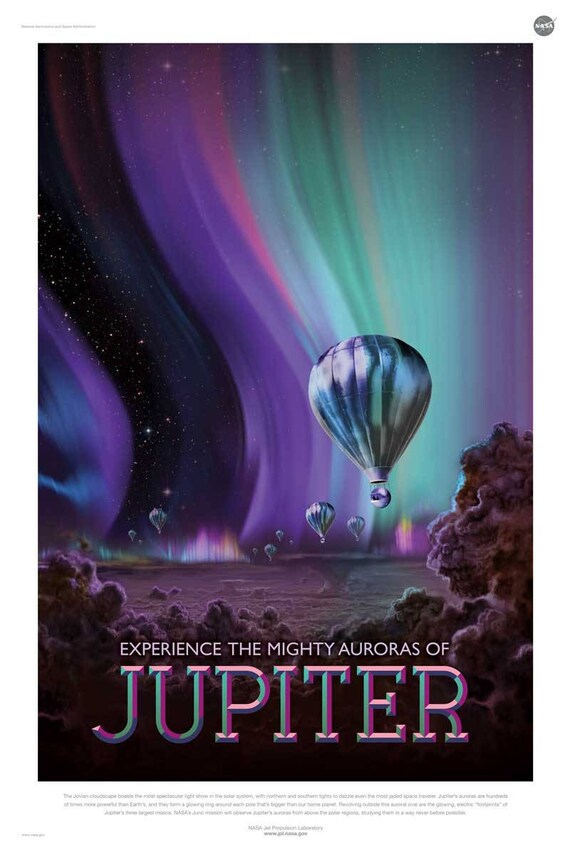 NASA Travel Posters, Exoplanet Art Prints, Set of 4 - Etsy