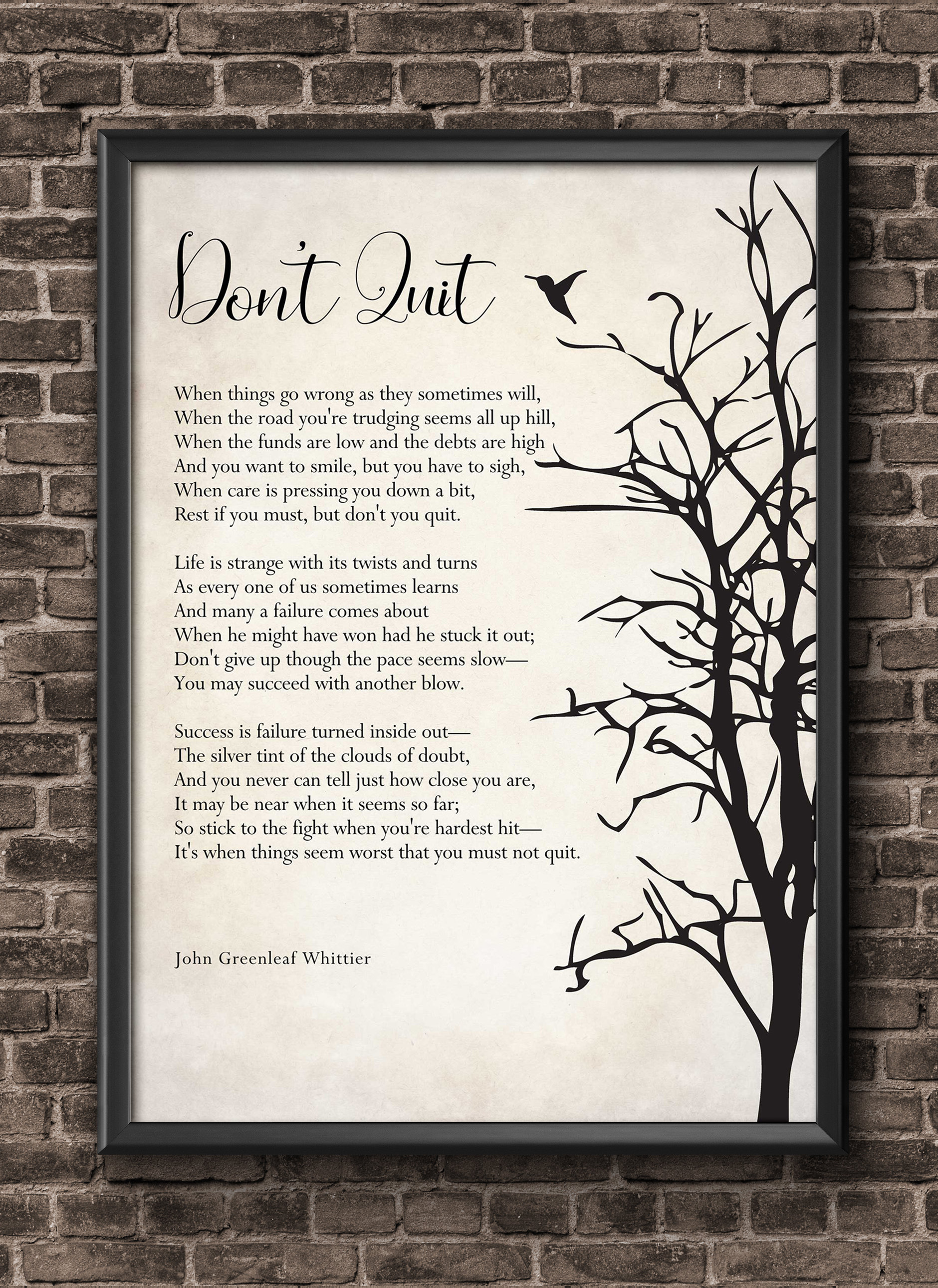 Don't Quit Poem, John Greenleaf Whittier Quote, Graduation Gift, Grad Gift, Inspirational Quote - Etsy don-t-quit-poem-john-greenleaf-whittier-quote-graduation-gift-grad-gift-inspirational-quote-etsy