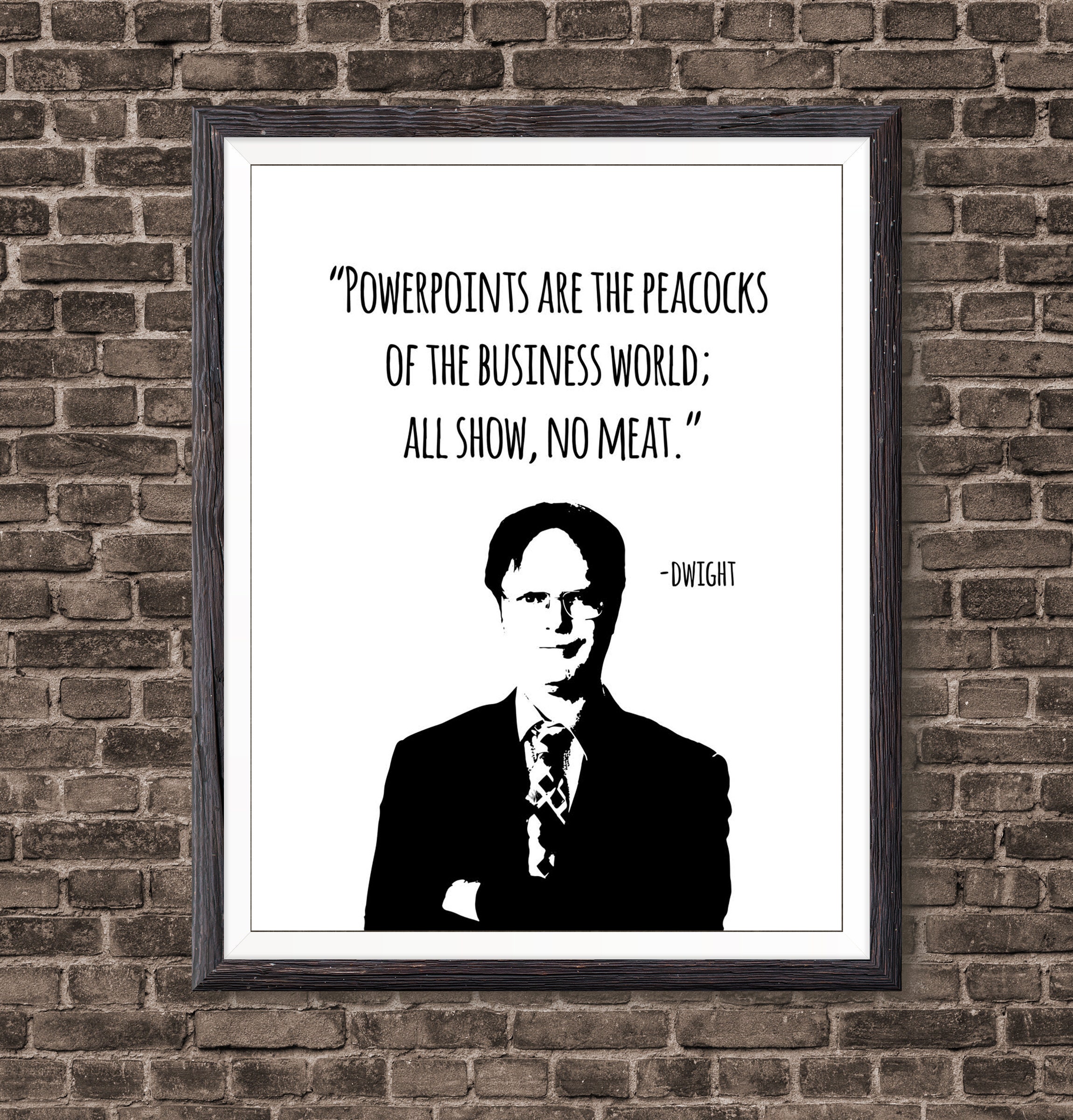 Dwight Schrute Business Life Quote Art Print From the Office - Etsy