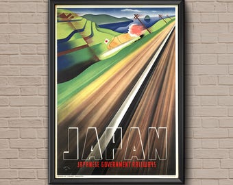 Japan Art Vintage Travel Poster Print Japanese Home Wall Decor XR393 - Etsy