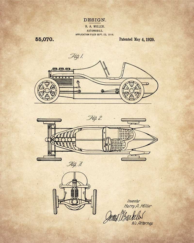 Car Automotive Painter Paint Spray Gun Vintage Patent Print | Canvas Print