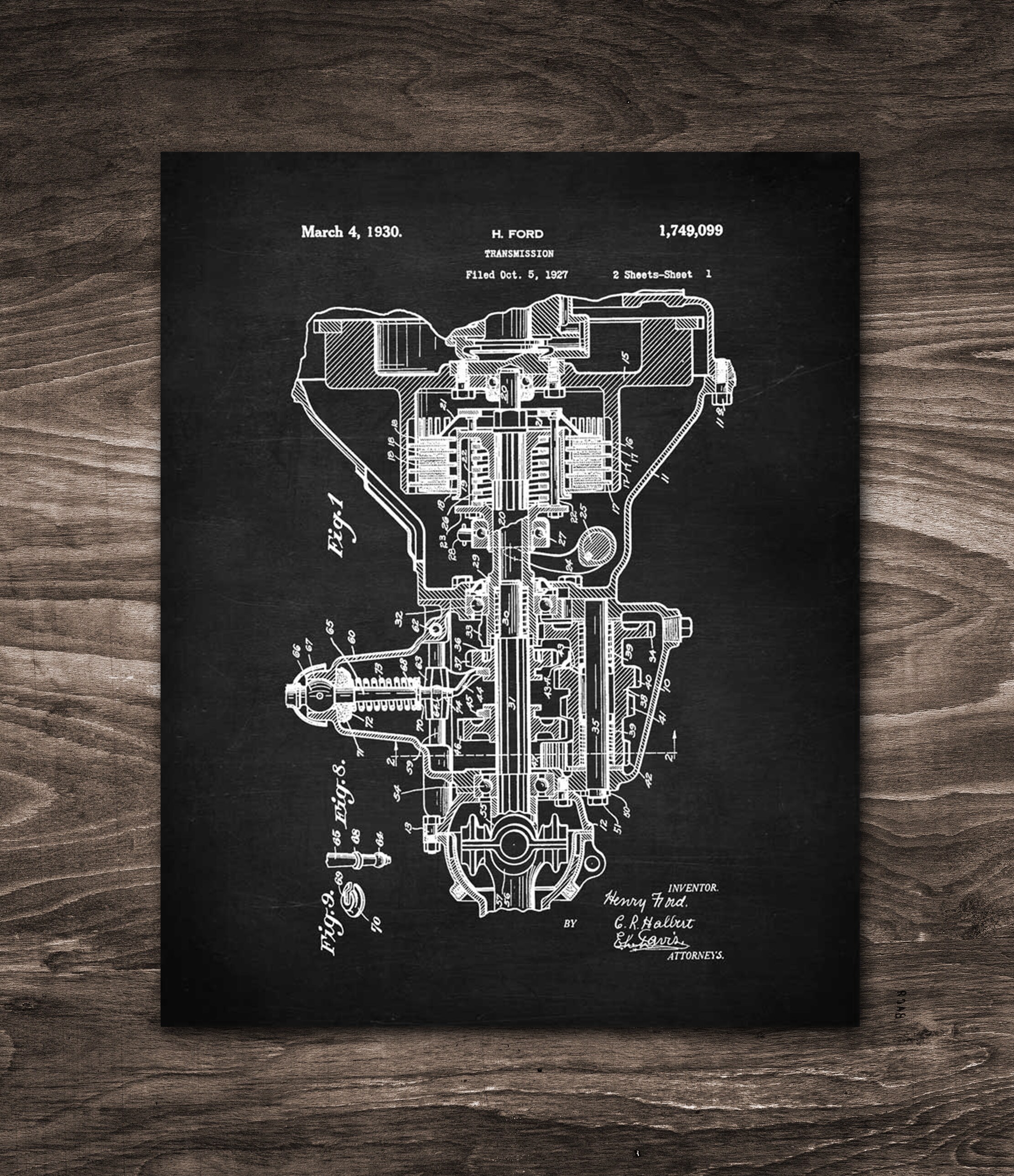 Patent Print Wandkunst Motor Patent Auto Poster Ford Etsy