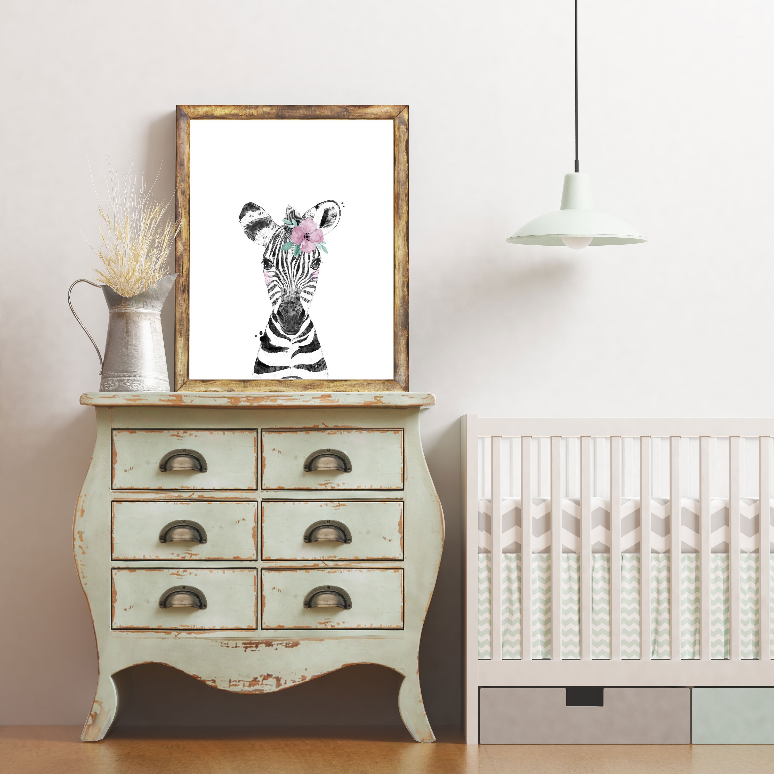 Nursery Wall Art Decor Baby Zebra Nursery Animal Prints Etsy
