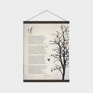 If Kipling Poem Magnetic Framed Art poem Wall Art