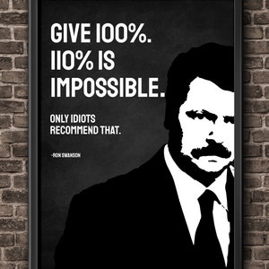 Swanson Poster Parks and Recreation Wall Art for Office Decor