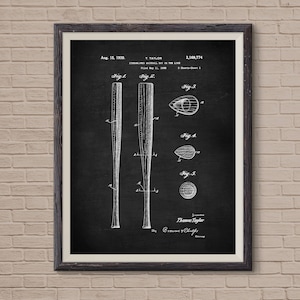 Baseball Dad Baseball Gifts Patent Print