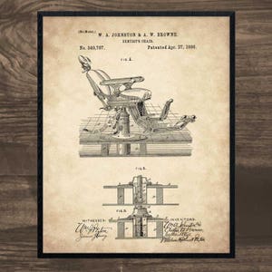 Dentist Chair, Dentist Gift, art print, dental, dental art, dental gifts, medical gift, gift for dentist, medical art, hygienist gift