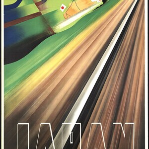 Japan Travel Poster, Vintage Japanese Government Railways Art Print - Etsy