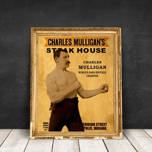 Ron Swanson Steak House Poster / Print / Wall Art - Parks and Recreation - Charles Mulligans