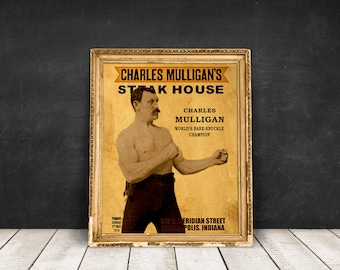 Ron Swanson Steak House Poster / Print / Wall Art - Parks and Recreation - Charles Mulligans