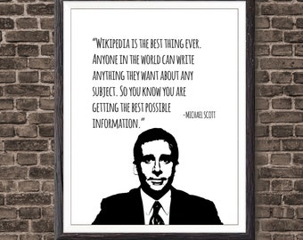 Michael Scott Quote The Office TV Show Print, The Office TV Show, TV Quote Print, Quote Print, Michael Scott Print, Office Decor