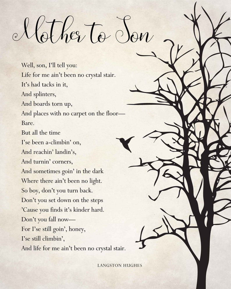 essay on poem mother to son