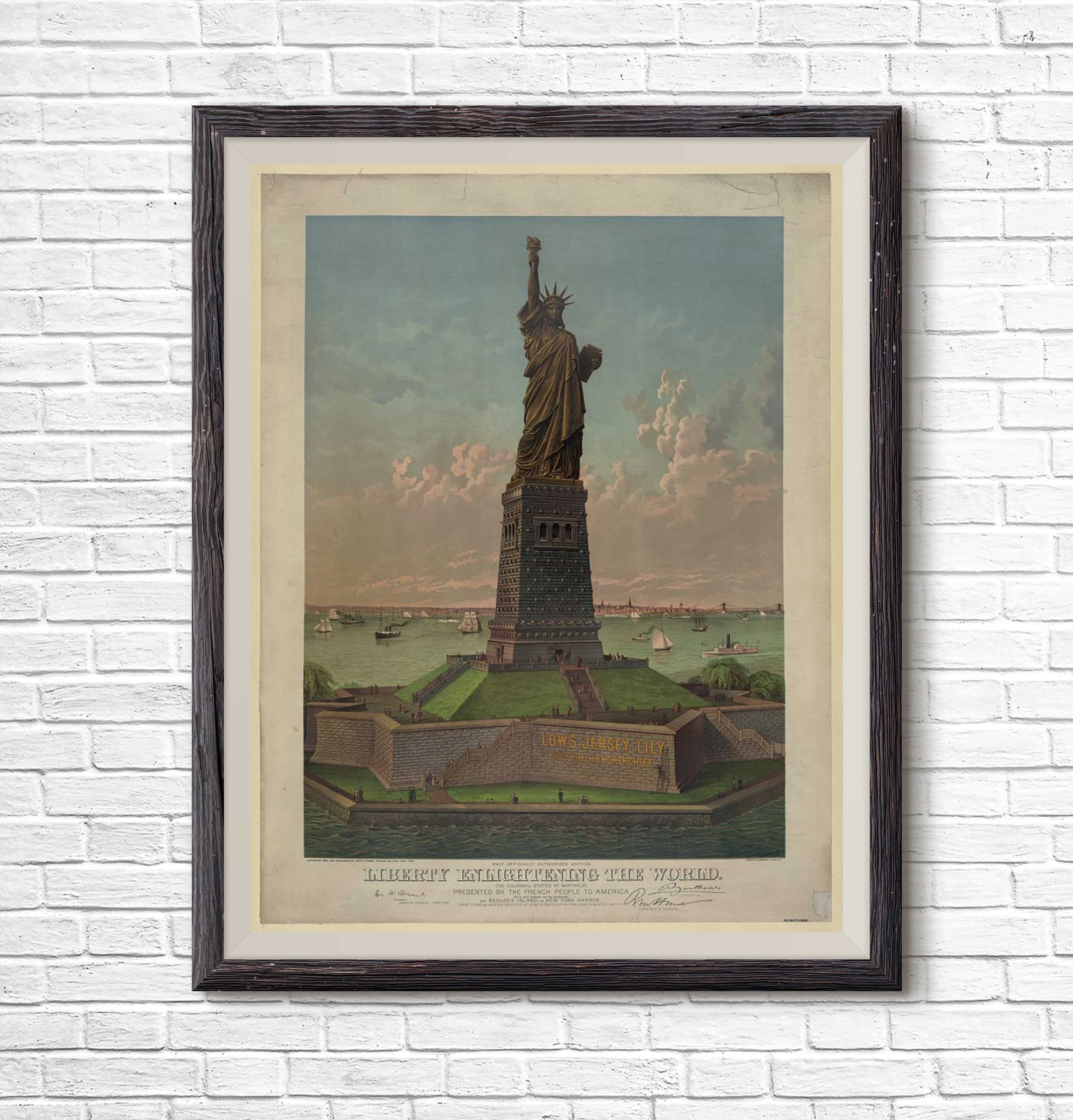 Statue of Liberty, Liberty Enlightening the World 1884, Vintage