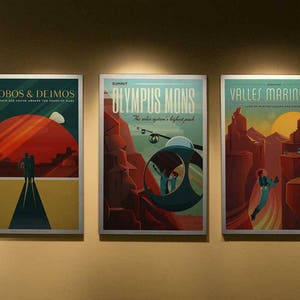 NASA ExoPlanet Travel Poster, Set of 3,  Space Travel Poster, NASA Space Poster, Nasa ExoPlanet Travel Poster, Space Art, Nasa Art