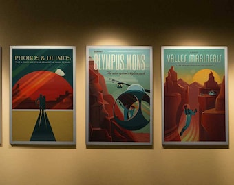 NASA ExoPlanet Travel Poster Set, Space Art Prints
