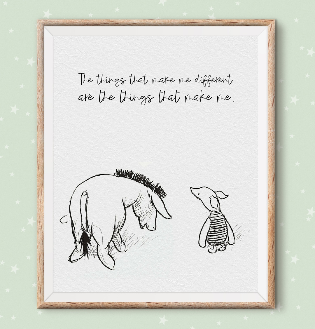 Classic Winnie the Pooh Nursery Decor, Pooh Printable Quote Piglet ...