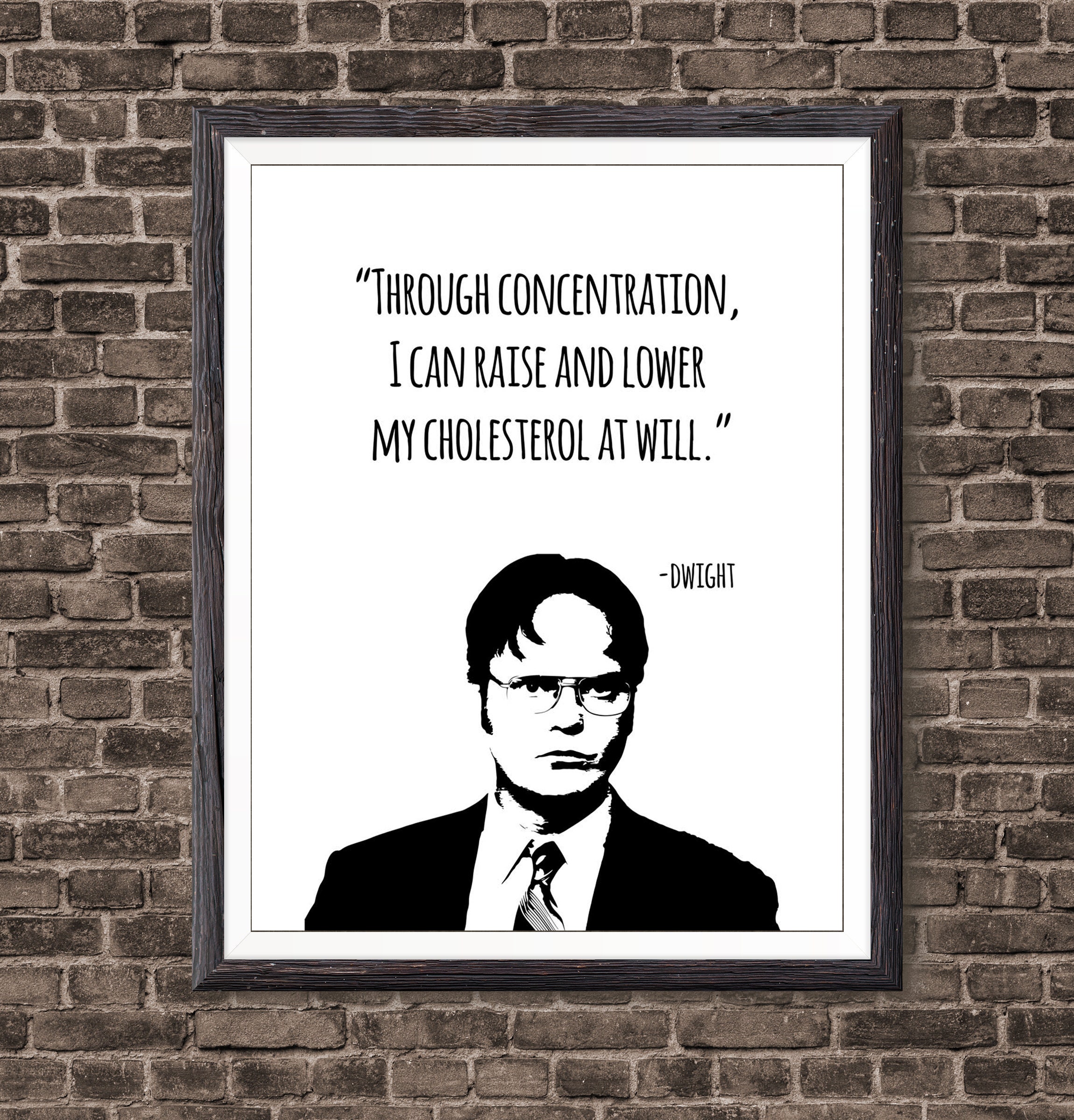 Dwight Schrute Quotes Life Art Print From the Office TV Show | Etsy
