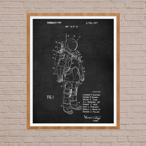 Space Art, Space Print, Patent Poster, Space Suit, Space decor, space wall art, space suit poster, space wall decor, astronaut poster