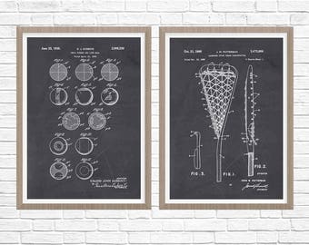 Lacrosse Patent Art, Group of 2, Lacrosse Poster, Lacrosse Art, Lacrosse Wall Art, Lacrosse Print, Lacrosse Patent Print, Lacrosse